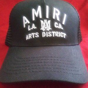 Black & White AMIRI Snapback Cap